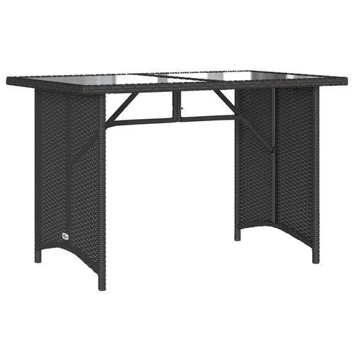 vidaXL 2 Piece Garden Dining Set with Cushions Black Poly Rattan by vidaXL