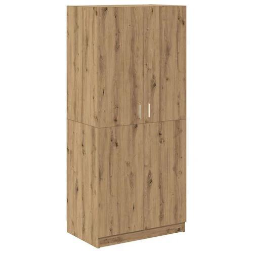 vidaXL Wardrobe Artisan Oak 90x52x200 cm Engineered Wood by vidaXL