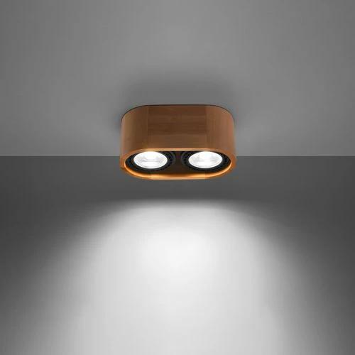 Ceiling lamp wood Basic Scandinavian Design GU10 by Sollux Lighting