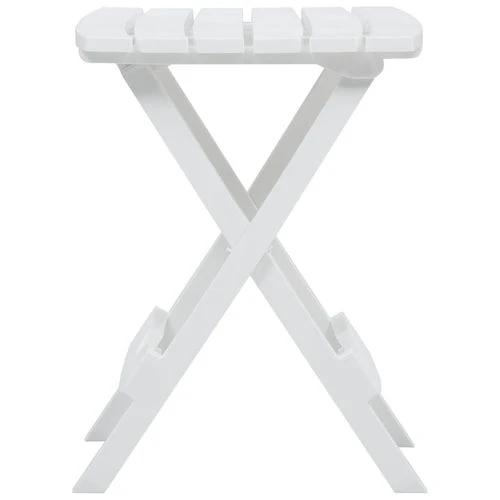 vidaXL vidaXL Folding Garden Table 45.5x38.5x50 cm White - Garden Table