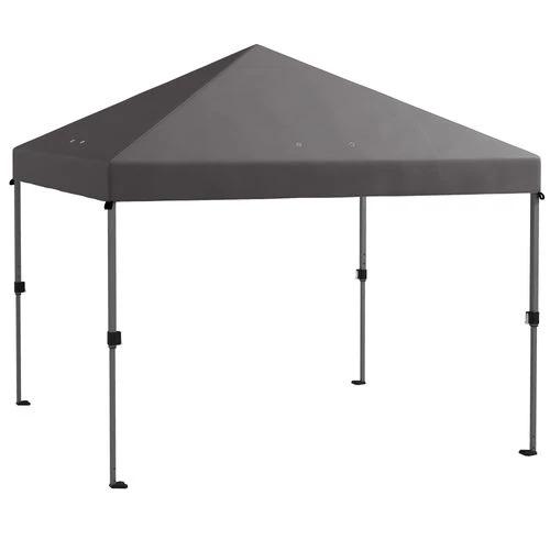Outsunny Outsunny 3 x 3(m) Pop Up Gazebo, Instant Shelter with 1-Button Push, Grey - Gazebos