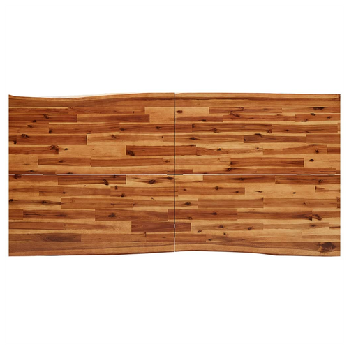 vidaXL 3 Piece Dining Set with Live Edge Solid Wood Acacia by vidaXL