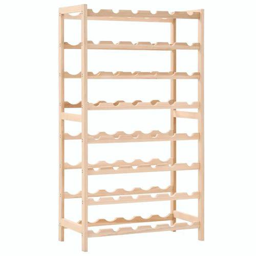 vidaXL Wooden Wine Rack 57.5x28x102 cm with 8 Tiers for Wine Enthusiasts by vidaXL