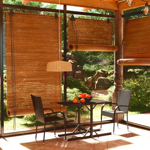 vidaXL 3 Piece Garden Dining Set with Glass Top for Stylish Outdoor Dining by vidaXL