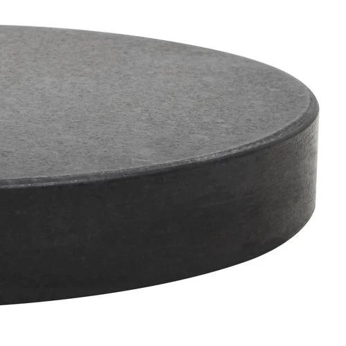 Granite Parasol Base 20 kg Round Black with Sturdy Design for Outdoor Umbrella Stability by vidaXL