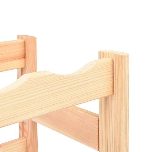 vidaXL Solid Pinewood Wine Rack for 56 Bottles with Rustic Design for Wine Enthusiasts - Wine Rack