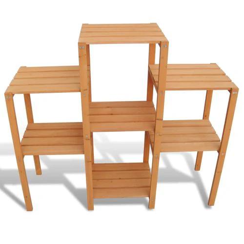 vidaXL Garden Plant Stand 97x31x87 cm Solid Fir Wood - Planters