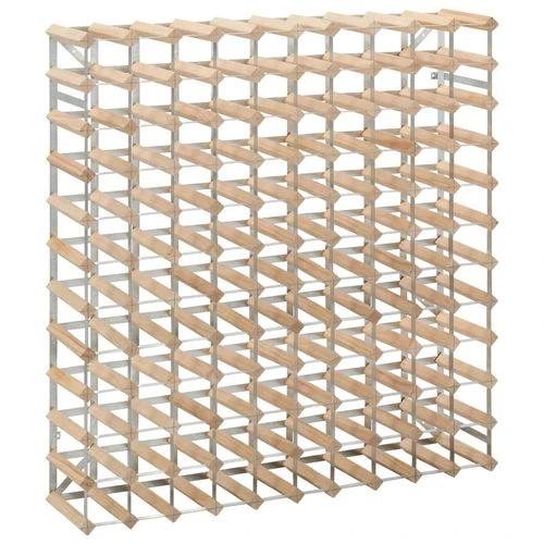 Solid Pinewood Wine Rack for 120 Bottles with Rustic Charm for Wine Enthusiasts and Collectors by vidaXL