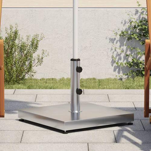 vidaXL vidaXL Parasol Base 28 kg Square for Ø32/38/48 mm Poles with Durable Concrete Fill for Outdoor Umbrellas - Parasol