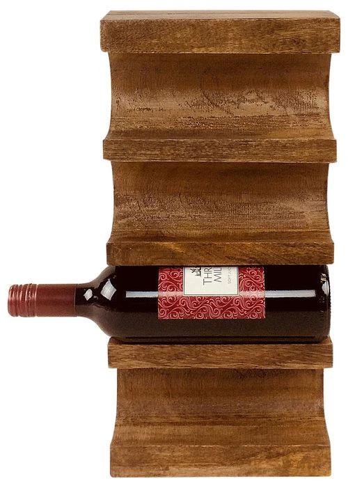 Wall Mounted Wooden Wine Rack by Country Cottage