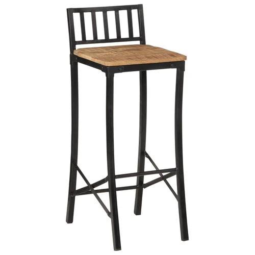 vidaXL vidaXL 5 Piece Bar Set Solid Rough Wood Mango and Metal - Dining Set