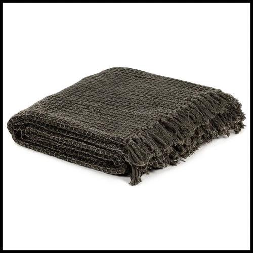vidaXL vidaXL Cotton Throw 160x210 cm Soft Cozy Blanket for Home Decor - Throws