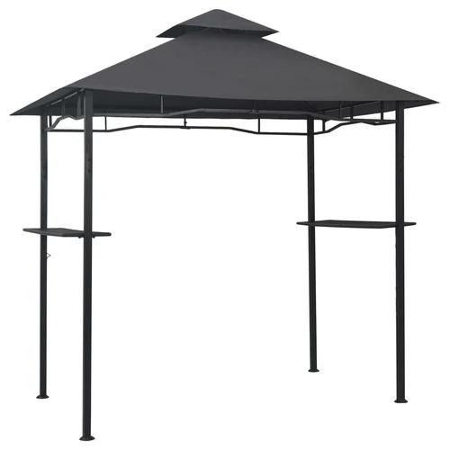 vidaXL BBQ Gazebo 240x150x255 cm Anthracite Steel - Gazebos