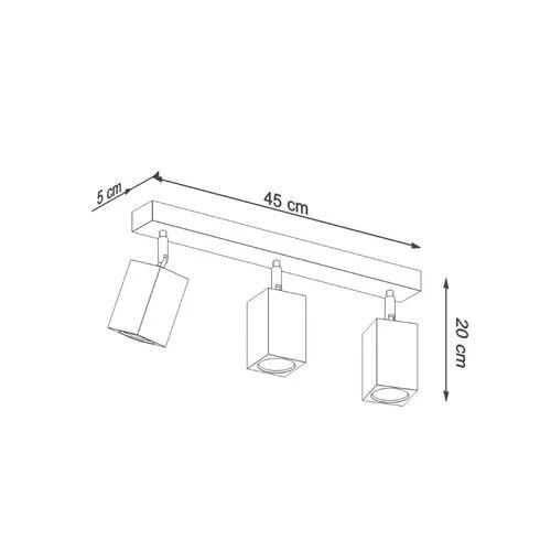 Ceiling lamp wood Keke Scandinavian Design GU10 by Sollux Lighting
