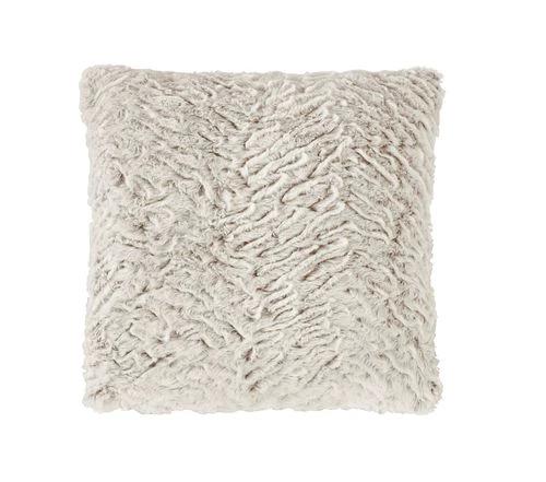 Sleepdown TEXTURED FAUX FUR CUSHION NATURAL - Cushions