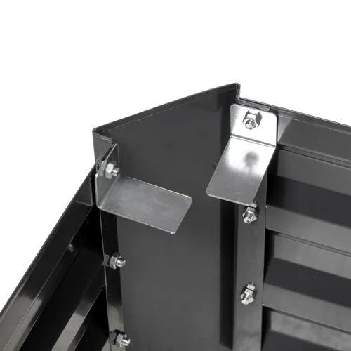 Outsunny Outsuuny Galvanised Raised Garden Bed with Greenhouse and Cover, Dark Grey - Raised Beds