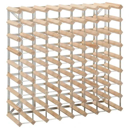 vidaXL Solid Pinewood Wine Rack for 72 Bottles with Rustic Design for Wine Enthusiasts and Collectors - Wine Rack
