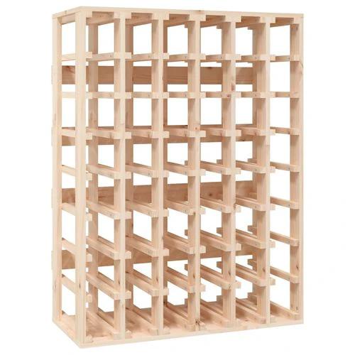 vidaXL Solid Pine Wine Rack 70x33x94 cm Rustic Design with Ample Storage for Wine Enthusiasts - Wine Rack