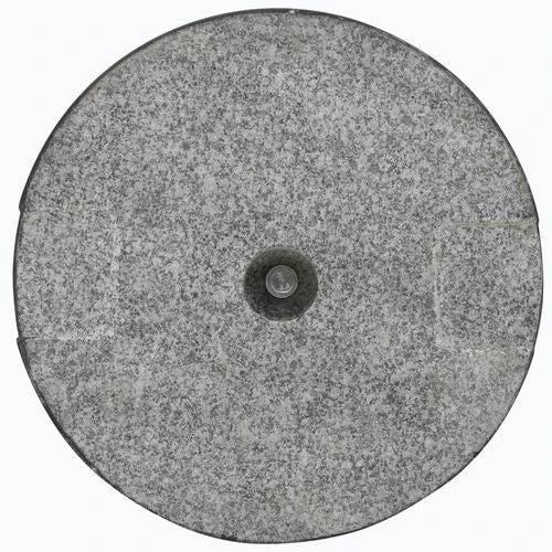 Granite Parasol Base 20 kg Round Black with Sturdy Design for Outdoor Umbrella Stability by vidaXL