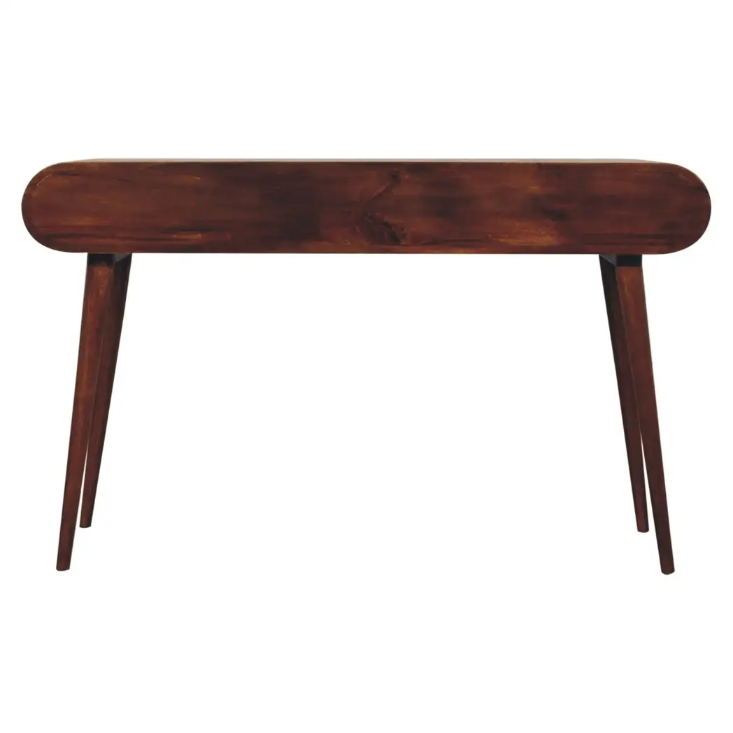 Artisan Furniture Artisan Furniture Solid Wood Chestnut London Arch Writing Desk, 2 Drawers, Brown - Desk