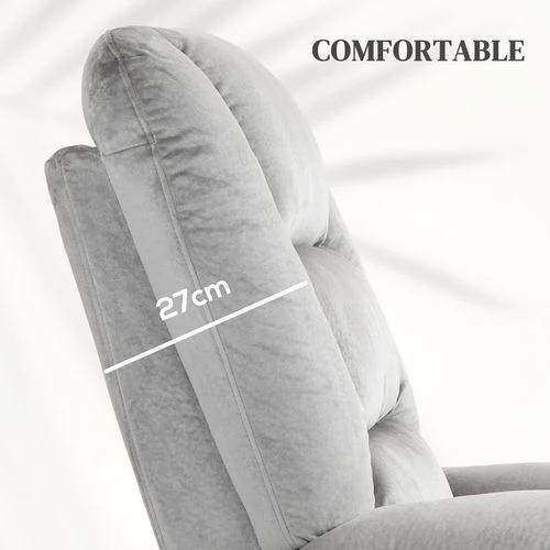 HOMCOM Riser and Recliner Chair Lift Chair with Vibration Massage, Heat, Grey by HOMCOM