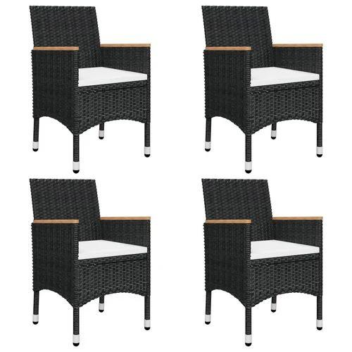 Elegant 5 Piece Acacia Wood Garden Dining Set with Cushions for Outdoor Entertaining by vidaXL