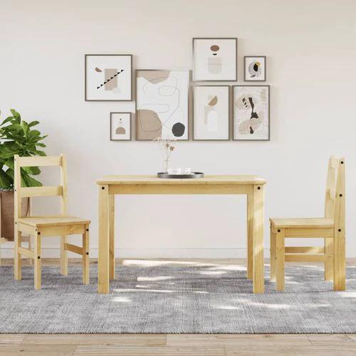 vidaXL Dining Chairs 2 pcs Panama 40x46x90 cm Solid Wood Pine by vidaXL