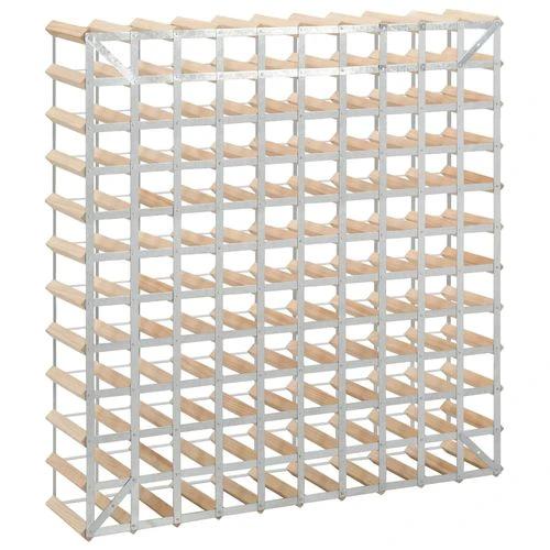 Solid Pinewood Wine Rack for 120 Bottles with Rustic Charm for Wine Enthusiasts and Collectors by vidaXL