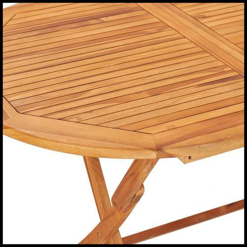 vidaXL 7 Piece Folding Outdoor Dining Set Solid Teak Wood by vidaXL