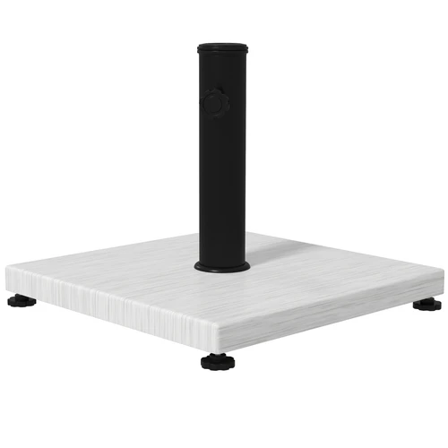 Outsunny 12kg Garden Parasol Base with Adjustable Feet and Tightening Knob for Outdoor Umbrellas by Outsunny