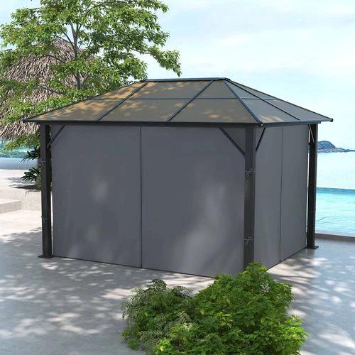 Outsunny 3 x 3.6m Hardtop Gazebo with Aluminium Frame and Curtains by Outsunny