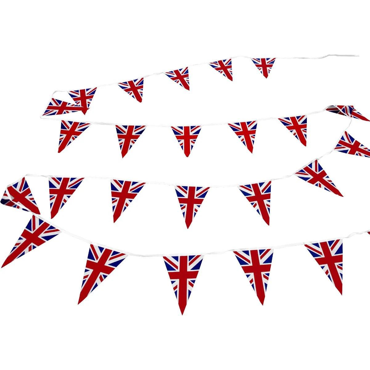 Monster Shop 3 x Union Jack Flag Bunting 10m -