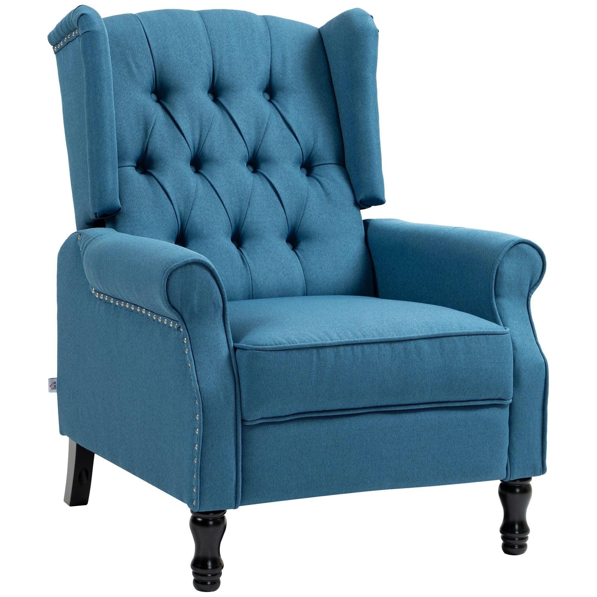 HOMCOM Manual Reclining Armchair Recliner with Footrest by HOMCOM