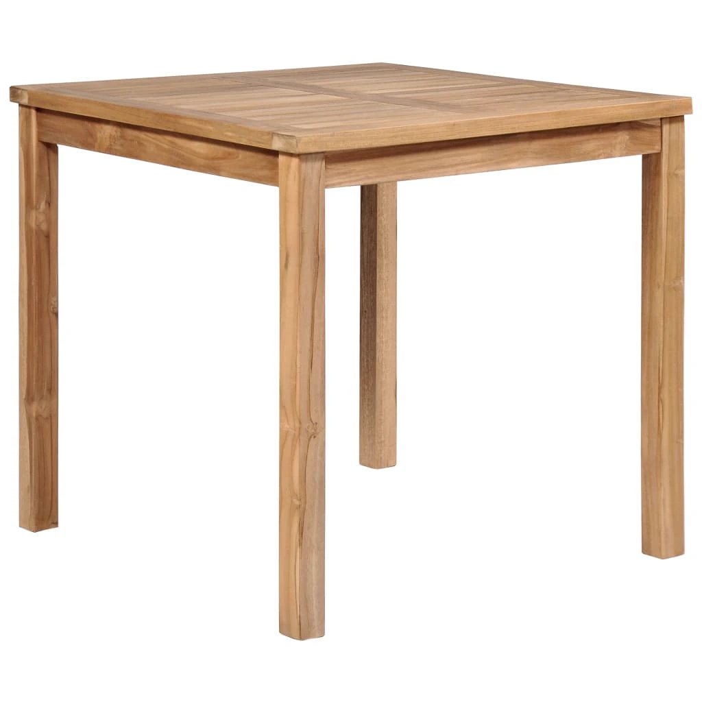 vidaXL Garden Table 80x80x77 cm Solid Teak Wood -