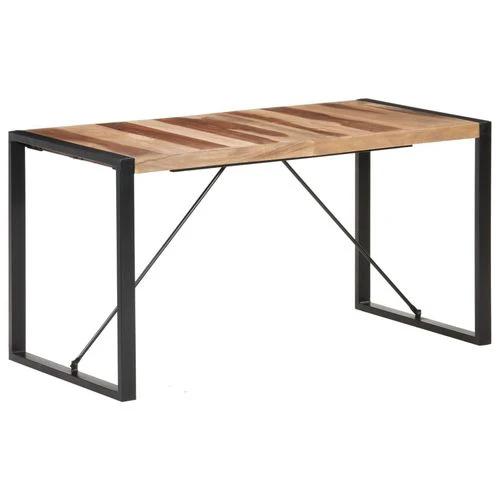 vidaXL Dining Table 120x60x75 cm Solid Wood with Sheesham Finish by vidaXL