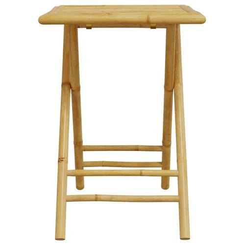 vidaXL Folding Garden Table 45x45x45 cm Bamboo by vidaXL