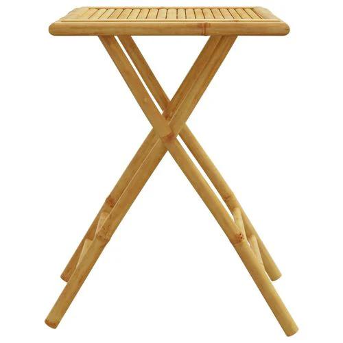 vidaXL Folding Garden Table 45x45x45 cm Bamboo by vidaXL