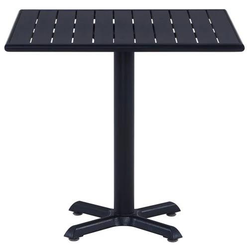 vidaXL Garden Table Black 60x60x75 cm by vidaXL