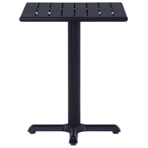 vidaXL Garden Table Black 60x60x75 cm by vidaXL