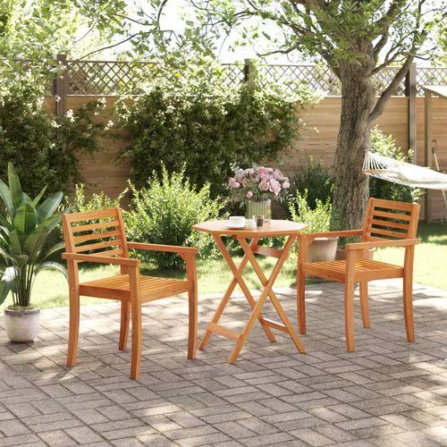 vidaXL Folding Garden Table 90x75 cm Solid Acacia Wood -