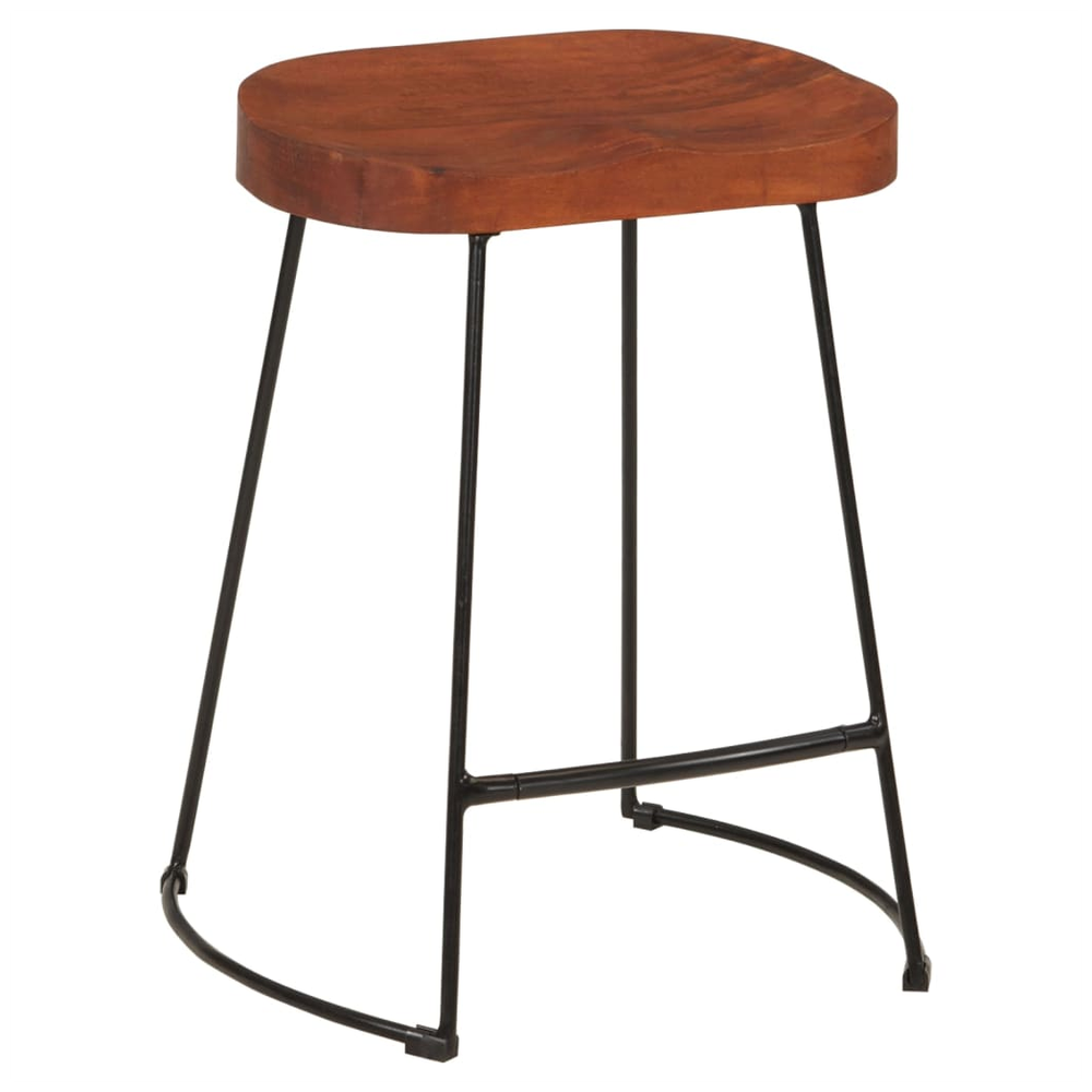 Gavin Bar Stools 2 pcs vidaXL 45x38x53 cm Solid Wood Mango by vidaXL