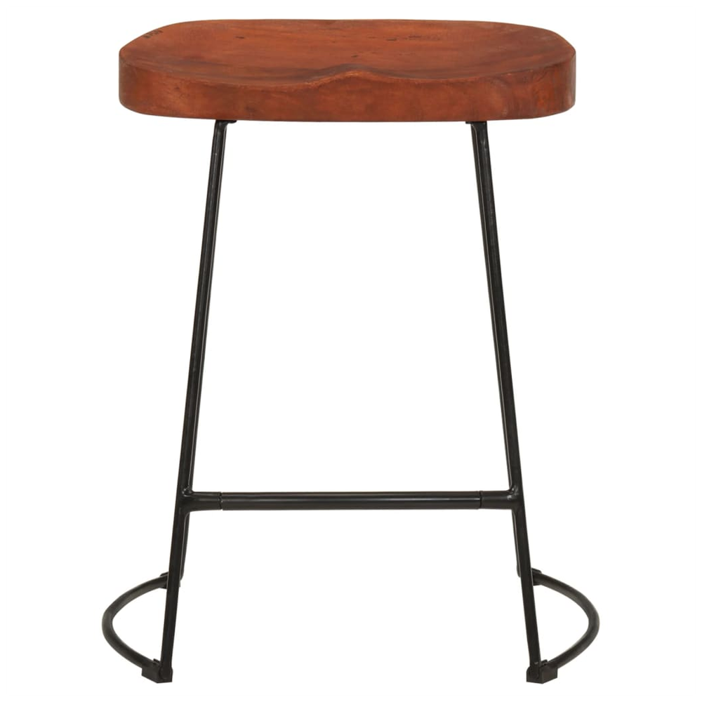 Gavin Bar Stools 2 pcs vidaXL 45x38x53 cm Solid Wood Mango by vidaXL