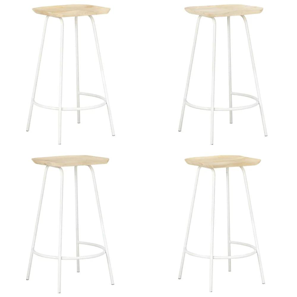 Bar Stools 2 pcs vidaXL Solid Mango Wood by vidaXL