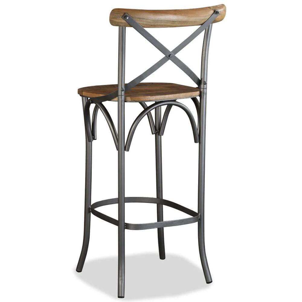 Bar Stool vidaXL Solid Mango Wood by vidaXL