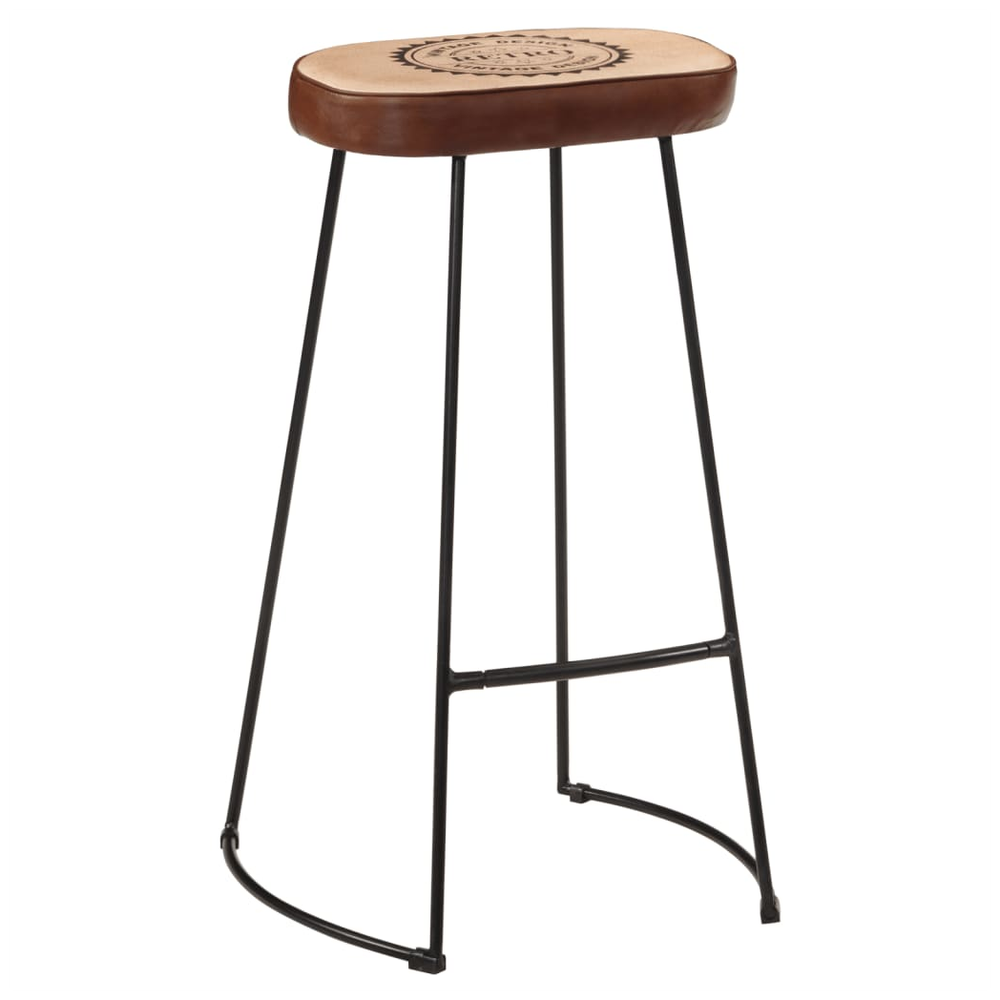 Bar Stools 2 pcs vidaXL Dark Brown 44x37.5x78 cm by vidaXL