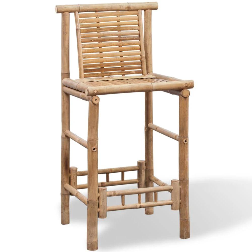Bar Stools vidaXL 2 pcs Bamboo by vidaXL