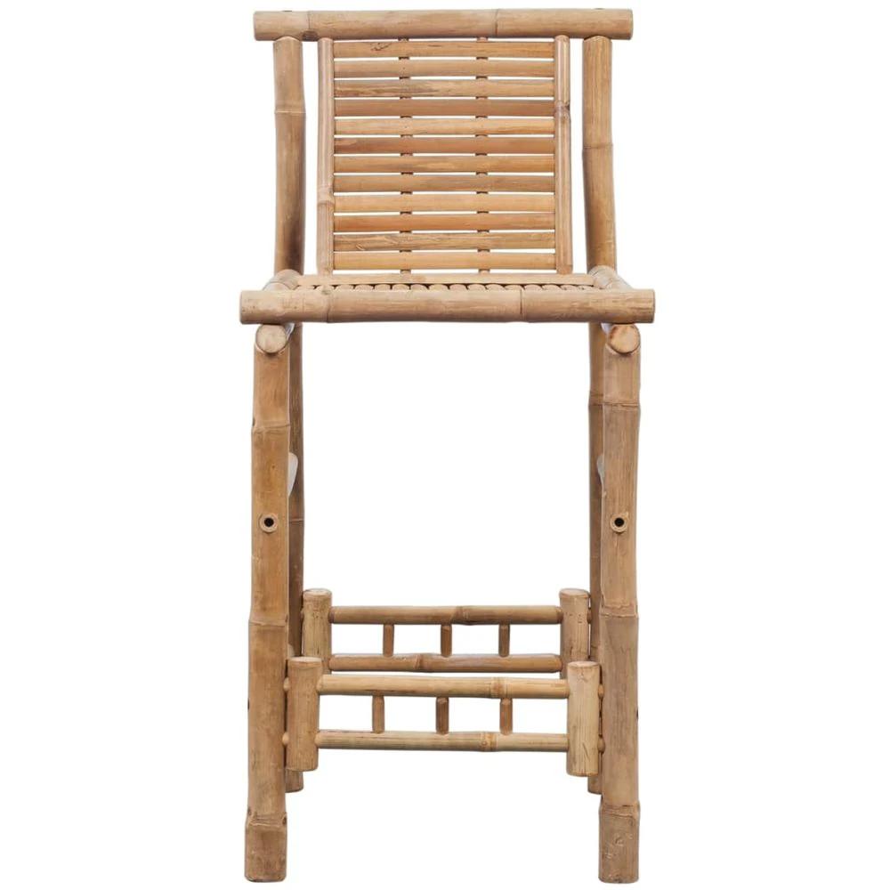 Bar Stools vidaXL 2 pcs Bamboo by vidaXL