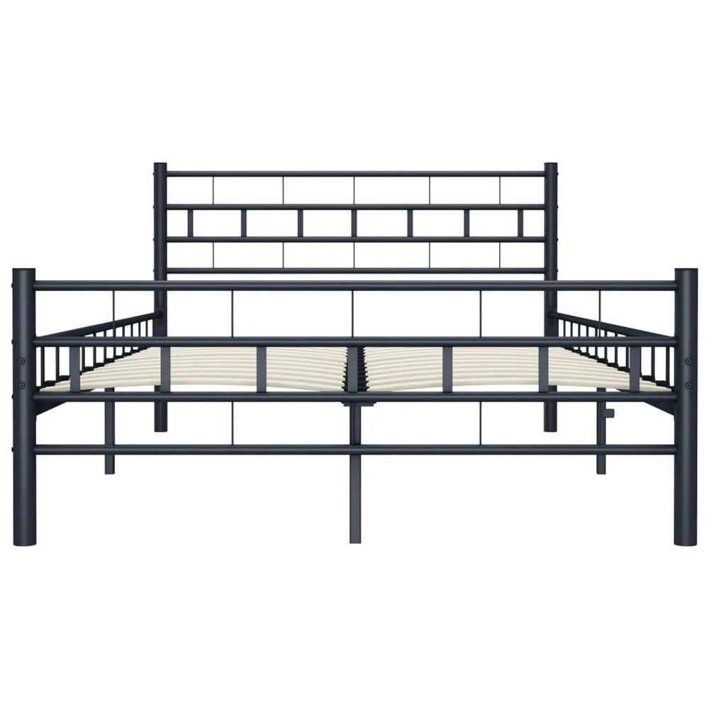 Bed Frame Black Metal 120x200 cm vidaXL by vidaXL