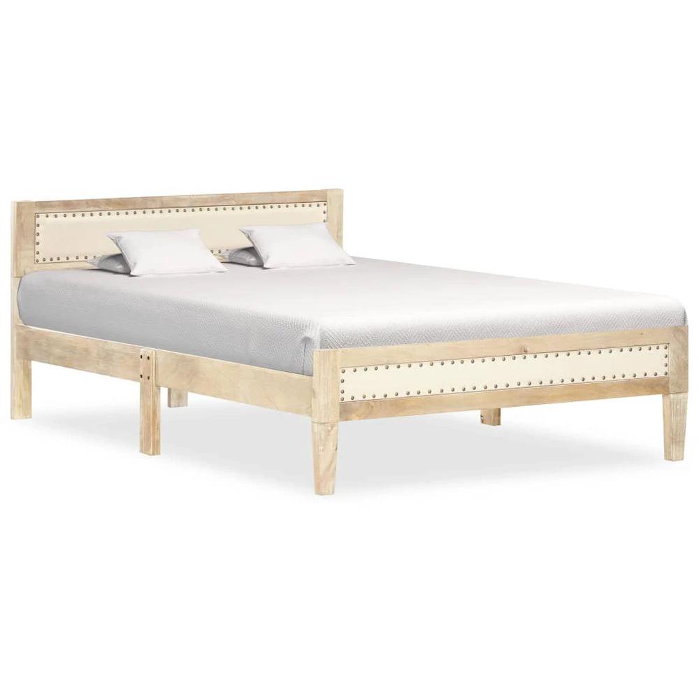 vidaXL Bed Frame Solid Mango Wood - Uncategorized Bed Frames