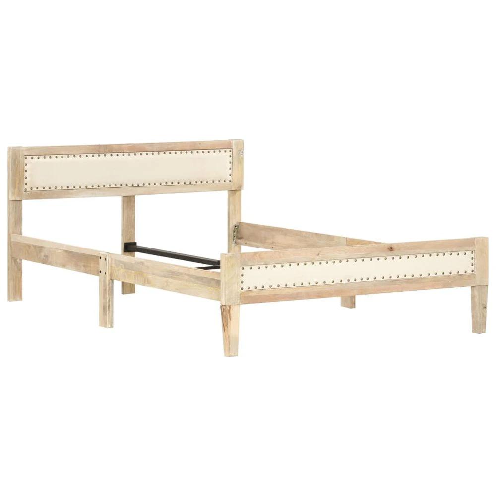 vidaXL Bed Frame Solid Mango Wood - Uncategorized Bed Frames